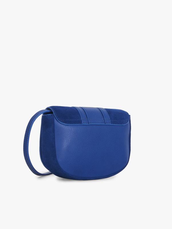 Mini Bolsos Mujer Chloé Hana Azules Suede NWBL76259